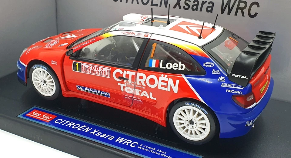 Sun Star escala 1/18 4414 - Citroen Xsara WRC ganador Monte Carlo Rally 05 S. Loeb Foto 2 de 4