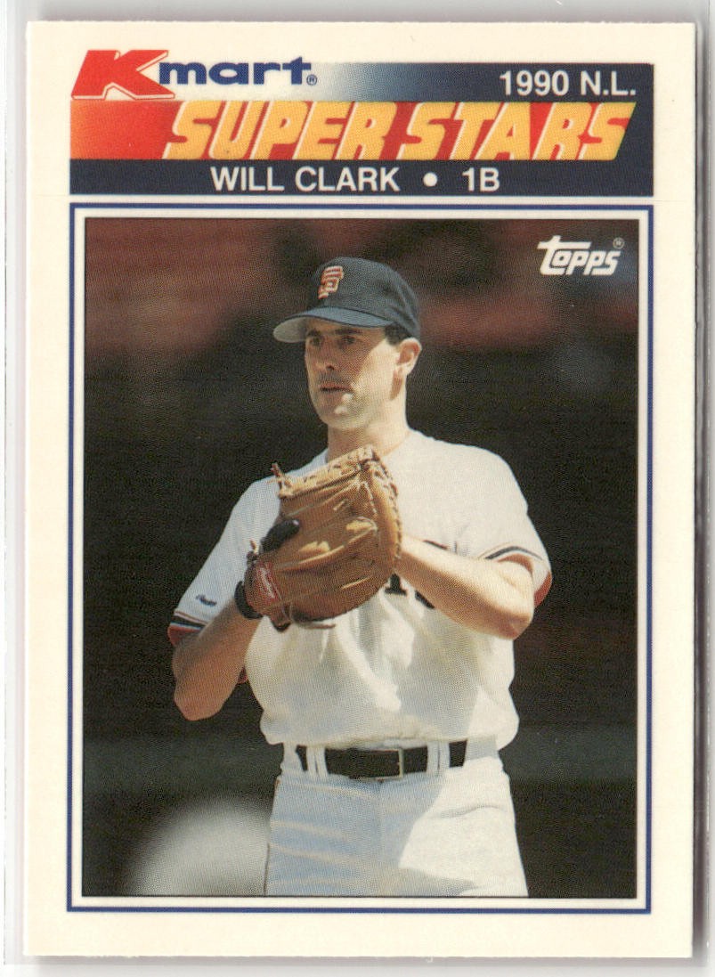 1990 TOPPS KMART SUPER STARS #1 WILL CLARK SAN FRANCISCO GIANTS