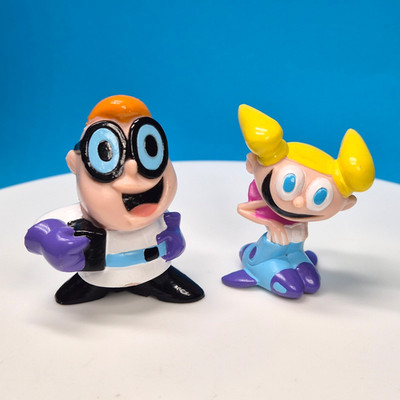 Dexter's Laboratory Mini Figuren PVC Dee Dee & Dexter Cartoon Network 1999