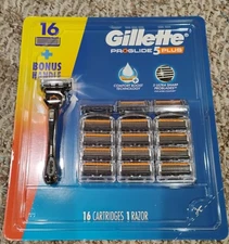 Gillette Proglide 5 Plus Razor Cartridge 16-Pack Plus Razor Handle