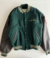 Lucky Strike 125th Anniversary Beaver Roots Stadium Varsity Jacket Sz L
