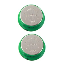 2pcs 1.2V 40mAh NiMH Flat Top Cell Coin Button Rechargeable Battery