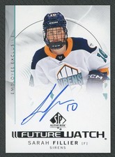 2025 Upper Deck Employee Exclusive Sarah Fillier Future Watch Auto UD-FI