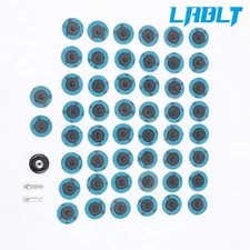 LABLT 50Pcs P80 2" roll Lock Quick Change Discs Set Sanding Discs w/ 1/4" Holder