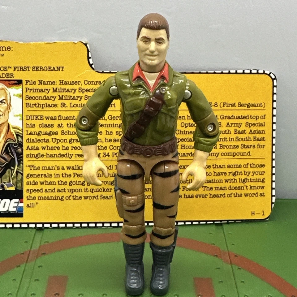 G.I. Joe Tiger Force Duke v2 Complete w/File Card 1988 ARAH Hasbro New O-Ring - Image 2 of 4