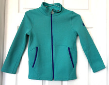 Spyder Active Sports Kids Teal Textured Full-Zip Jacket Size 10/12 Youth Fleece