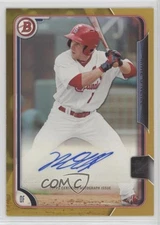 2015 Bowman Prospects Auto Gold /50 Mike O'Neill #PA-MO Auto