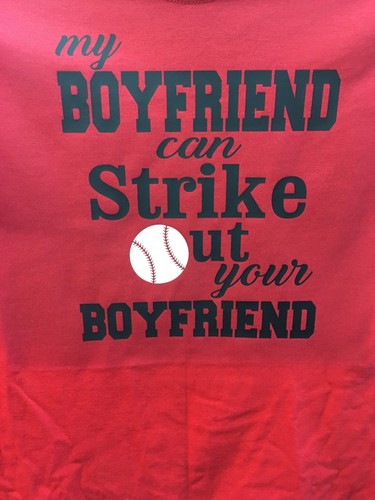 Baseball Shirt Girlfriend Or Mom T 
