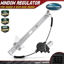 Front Driver LH Power Window Regulator with Auto-up for Mazda 6 2014-2021 Sedan