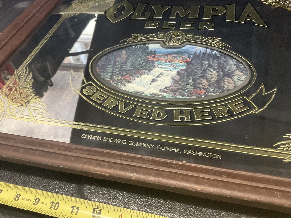 Olympia Beer パブミラー Olympia Beer Brewing Co Mirror Sign Room Man Cave ITS THE
