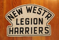 Vintage New Westminster BC Legion Harriers Rugby Uniform Patch