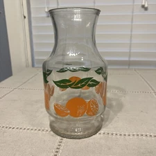 Vintage Anchor Hocking 48 Ounce Orange Juice Glass Carafe No Lid