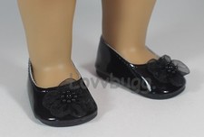 LB Sweet Flower Flats Black for American Girl 18" Doll FREESHIP ADD-ONS LovvU 