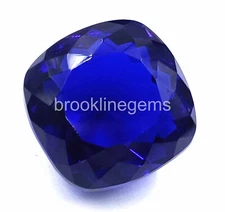Divine 70.00 Ct Natural Blue Tanzanite Cushion Cut Certified Loose Gemstone 5ATJ