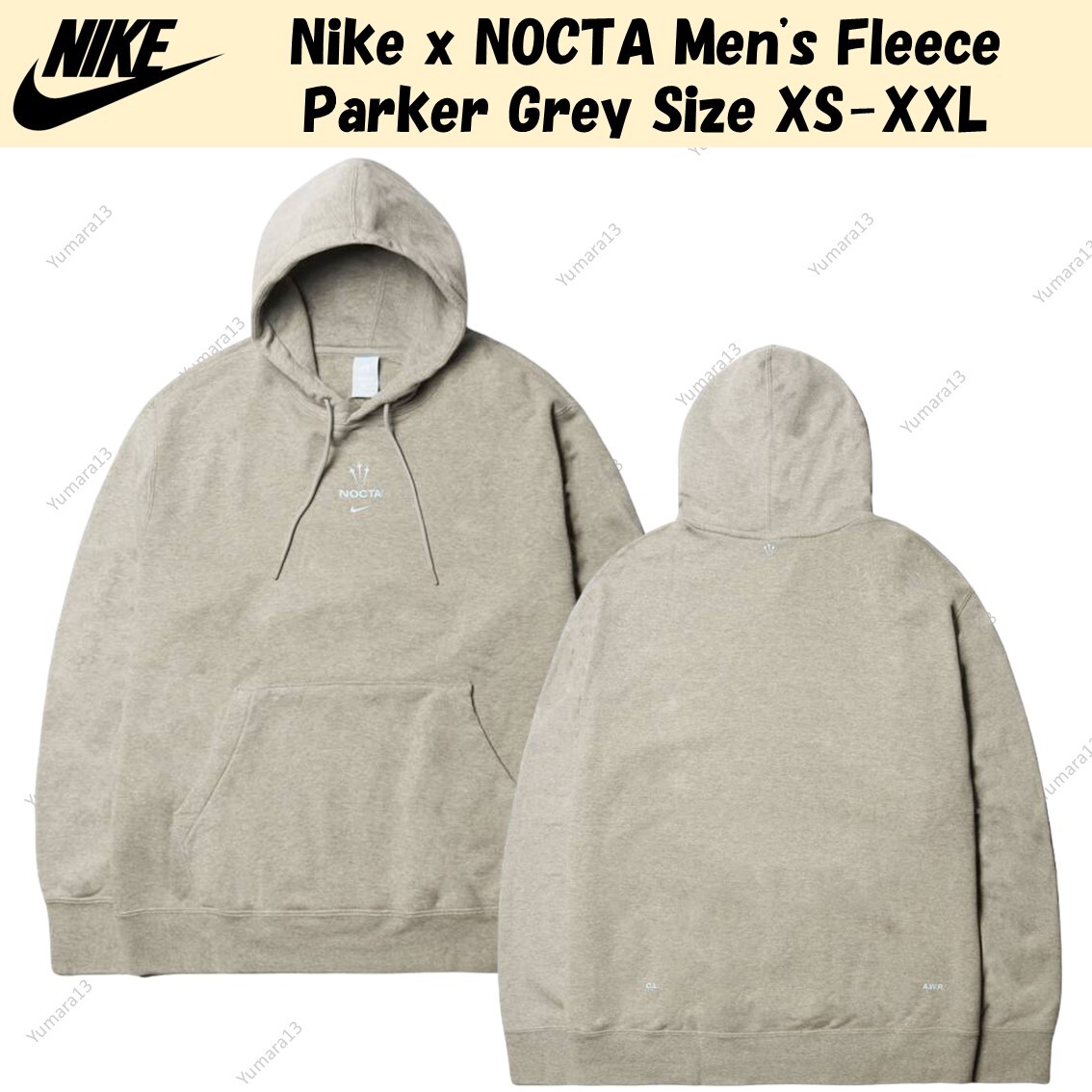 Nike x NOCTA Men's Fleece Parker Grey XS-XXL Japan Size | eBay