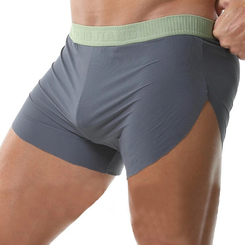 Pantalones Cortos Sueltos Aro de Seda Hielo Geniales para Hombres Cómodos Bolsa Baúles Ropa Interior Foto 3 de 4