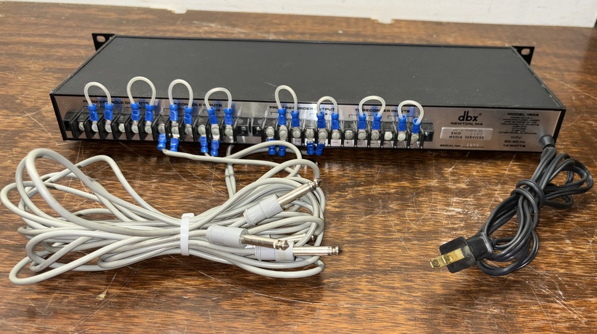 DBX 180A Noise Reduction System Type 1 w/ Rack Ears And Wiring | eBay