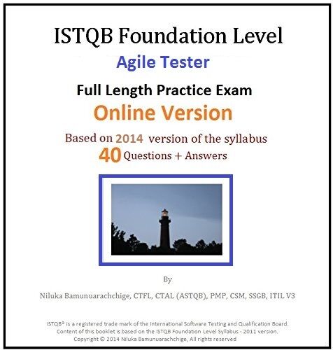 ISTQB Foundation Level – Agile Tester Full Length Online Practice Test - Picture 1 of 4