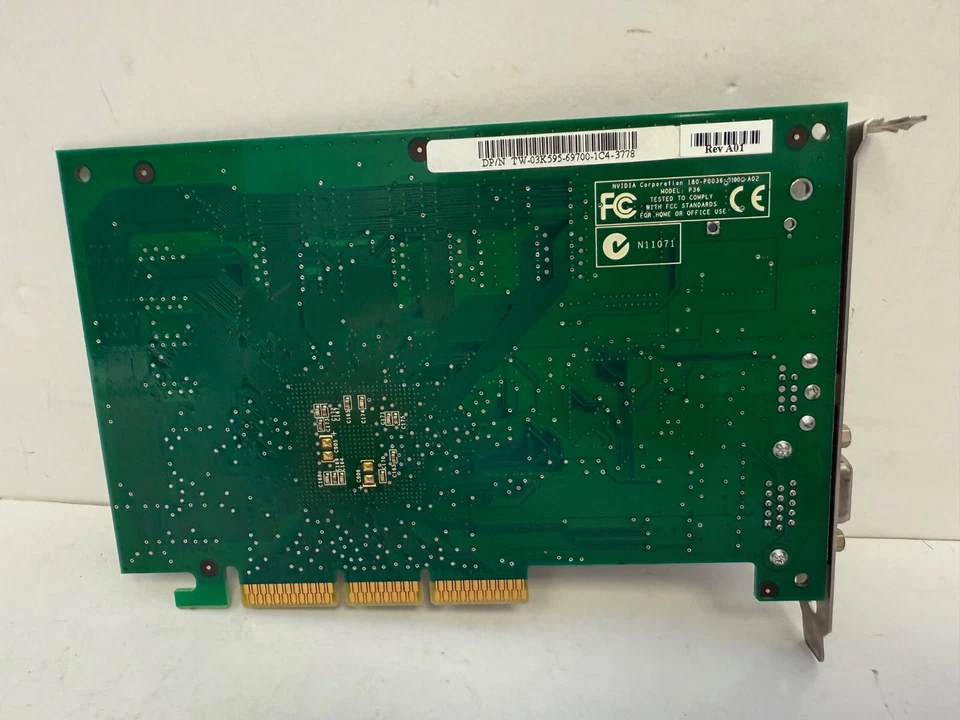 DELL 3K595 AGP GRAPHICS VIDEO BOARD NVIDIA GEFORCE 2MX P36 WITH WARRANTY - Image 3 of 4