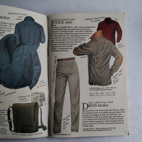 Banana Republic Mail Order Catalog Fall 1987 Number 33 On The Road To Mandalay - Picture 2 of 3