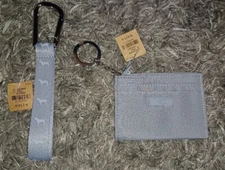 VS Pink Card Case Keychain & Matching Keyhook NEW grey Logo