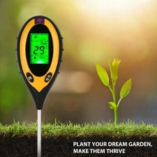 4 in 1 PH Tester Soil Water Moisture Light Test Meter for Garden Plant Seeding