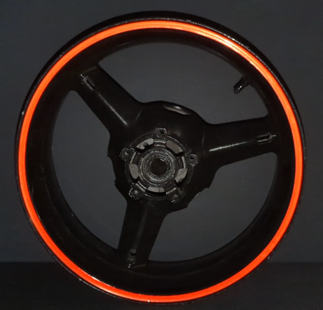 RED REFLECTIVE 17 RIM STRIPES WHEEL DECALS STICKERS TAPE fit Ninja