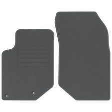 Veloursfußmatten für Peugeot 208 II ab Bj. 2019 Automatten neu VORNE GRAU PREM