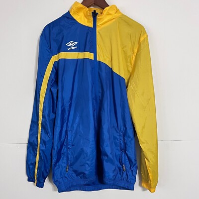 Umbro Mens Waterproof Windbreaker Rain Jacket Size M Two-Tone