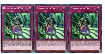 Yugioh - 3X Detonation Code - Common - 1st Edition - BODE-EN071 - Near Mint