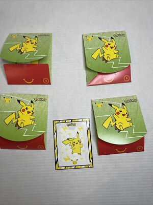 Pokemon McDonalds 2021 Card Holder And Frame 4 Pikachu Free Shipping NO  CARDS | eBay