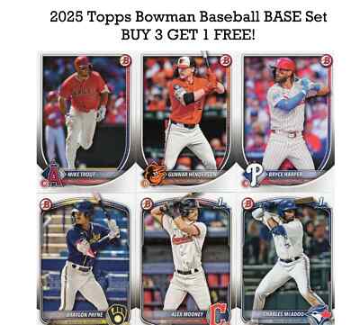 2025 Bowman Baseball Paper PROSPECTS You Pick/Choose Your Card