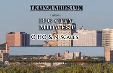 TrainJunkies Big City Midwest Model Railroad Backdrop