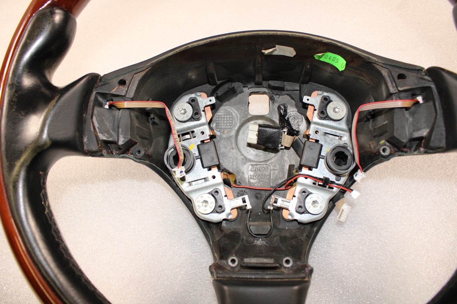 Maserati Quattroporte, Wheel, Black W/Wood Trim, Faded, Used, P/N 981423100