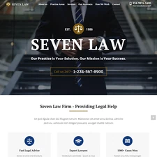Law Firm Website Design with Free VPS Web Hosting and Installation