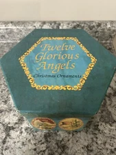 The Twelve Days Of Christmas Ornaments 12 Decoupage Balls w/ Original Box