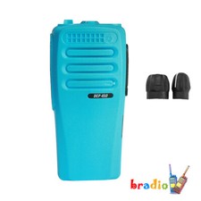 Blue New Replacement Front Housing Cover Case for CP200D Two Way Radio