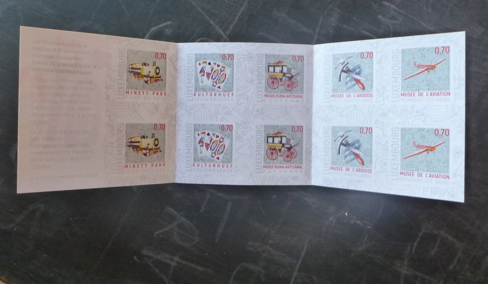 БУКЛЕТ МАРОК МЕСТНЫХ МУЗЕЕВ ЛЮКСЕМБУРГА 2016 Г. ИЗ 10 МАРОК КАК НОВЫЕ POST & GO - Изображение 2 из 2