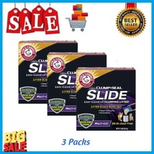 3 Pack ARM  HAMMER Clump  Seal SLIDE Cat Litter, Easy Clean-up Multi-Cat, 14lb