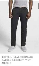 Peter Millar Ultimate Sateen 5-Pocket Black Golf Casual Pants ME0B39 Size 30 NWT