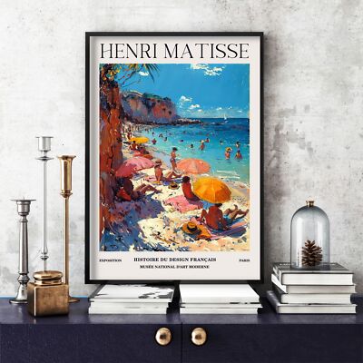 Henri Matisse Druck, Henri Matisse Ausstellungsposter, buntes Wandbild (52d)