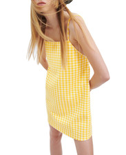 NWT Zara Size S Yellow Gingham Dress 1930/310