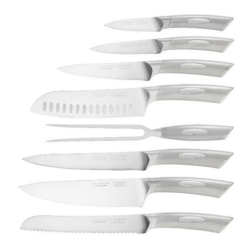 Scanpan Classic 9pc Knife Block Set | 9 Piece Stainless Steel - Picture 2 of 2