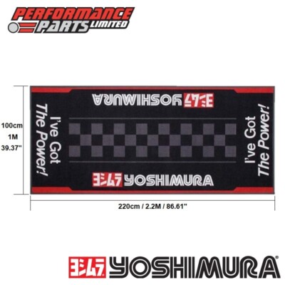 Genuine YOSHIMURA Motorcycle Garage Mat 220cm x 100cm- Panigale V4