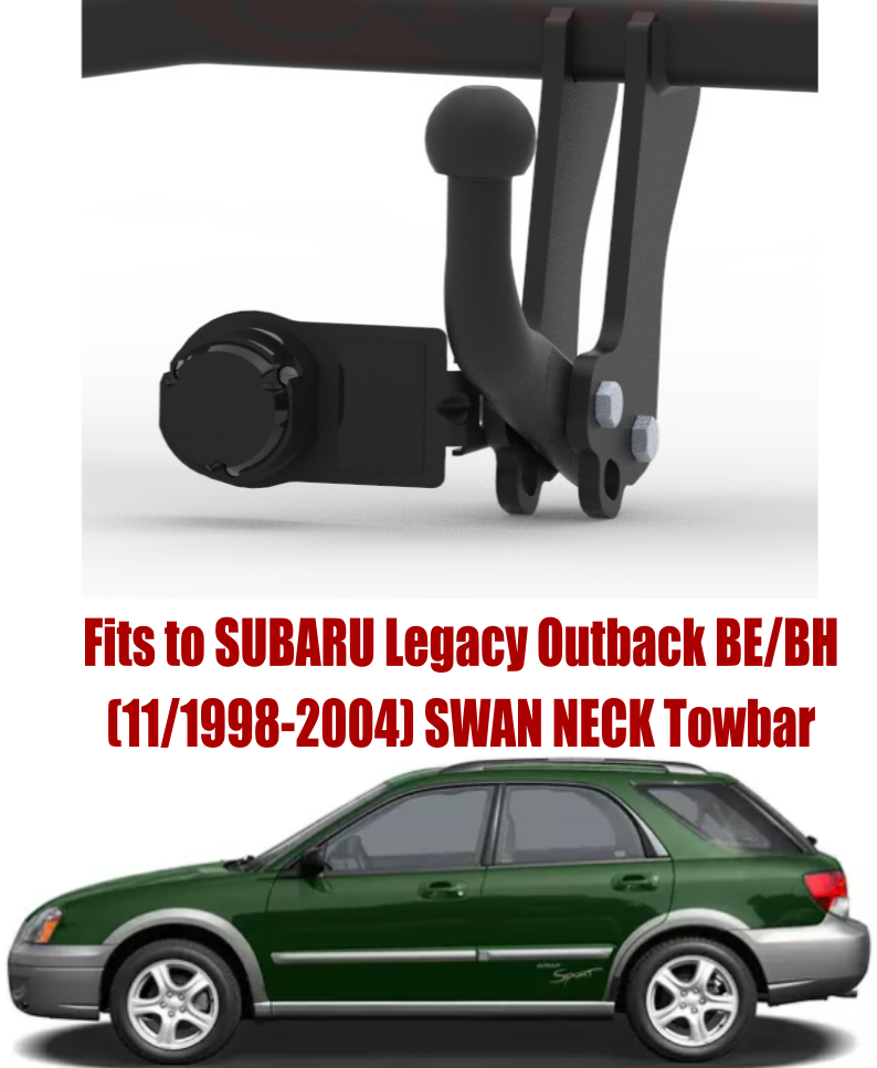 Swan Neck Tow Bar For SUBARU Legacy Outback BE/BH 1998-2004 & NO ELECTRICS S395