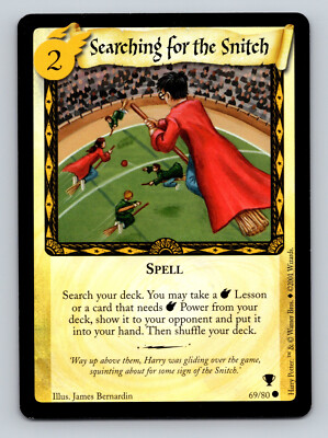Harry Potter TCG Quidditch Cup Searching for the Snitch #69/80 Common Card Spell