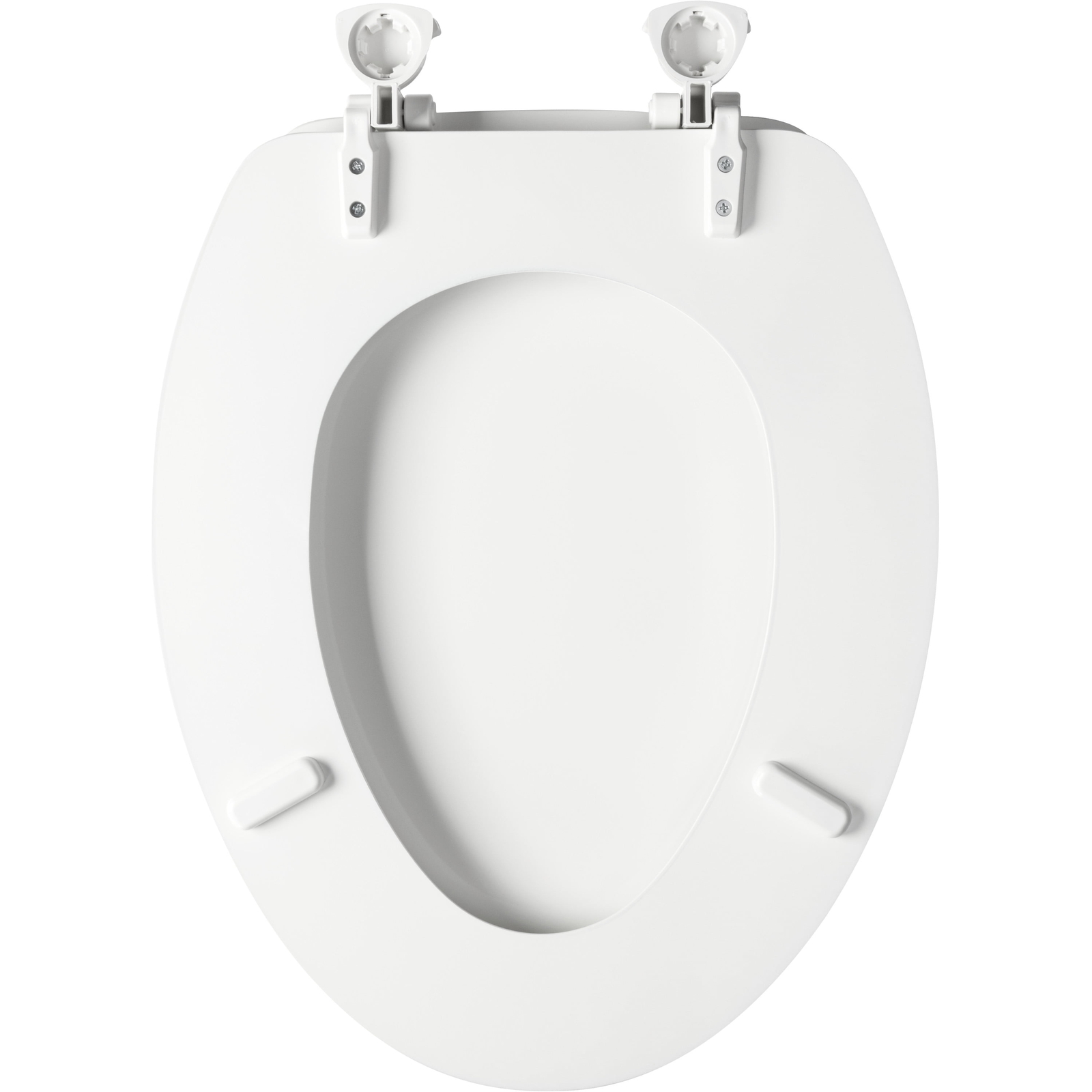 MAYFAIR Elongated Enameled Wood Toilet Seat with Easy•Clean in White eBay