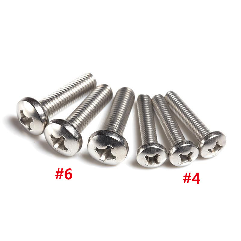 #4-40 / #6-32 Phillips Drive Pan Head Grade 18-8 Stainless Steel Machine Screw