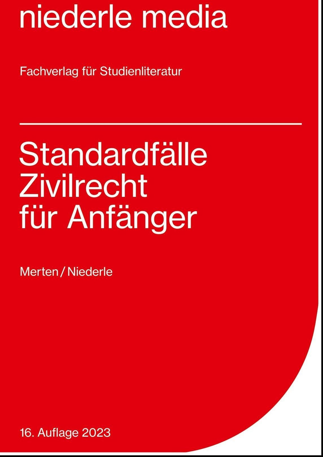 Thumbnail - Standardfälle Zivilrecht Für Anfänger Jan Niederle 9783867240000