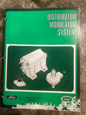 Distributor Modulator 1970 Ford Distributor Modulator System Manual VINTAGE (A74) | eBay